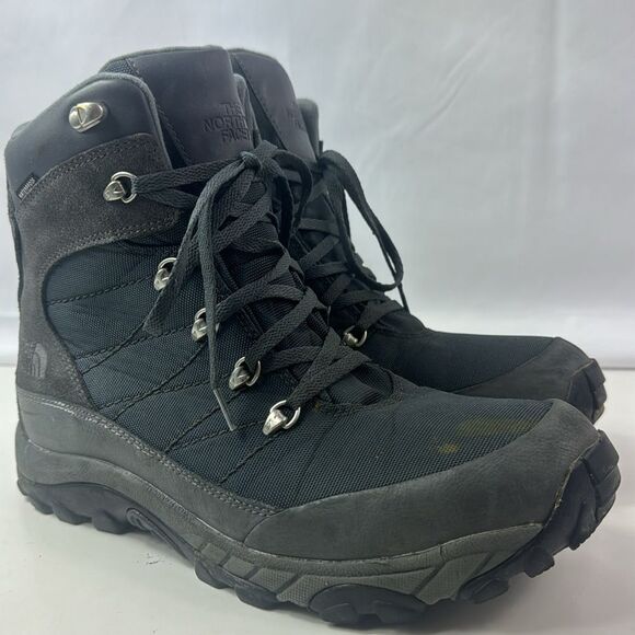The North Face Chilkat Nylon Triple Black Waterproof Winter Men’s Boots - Picture 1 of 16